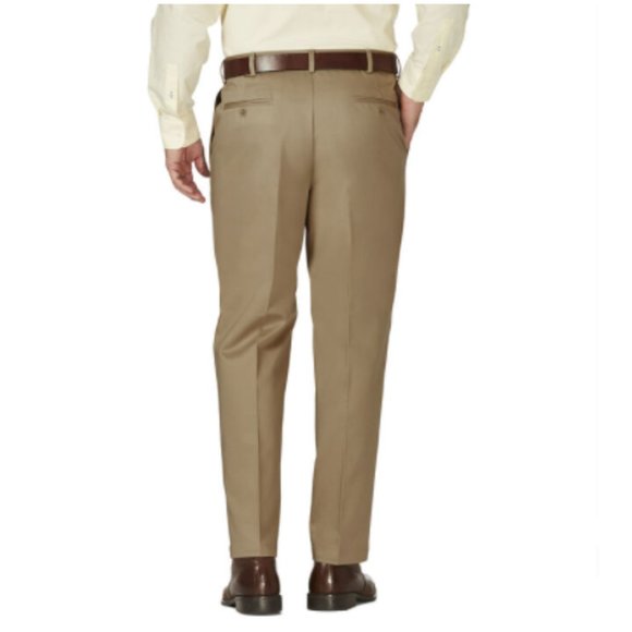Haggar Tan Classic Fit Work To Weekend Twill Pants 40 X 31 - Picture 3 of 15